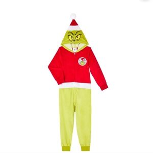 Super Cute Hooded Boys Grinch Pjs